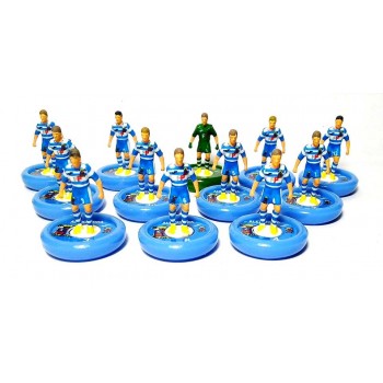 Subbuteo Andrew Table Soccer Alexandra Blue kit on WSB Professional bases